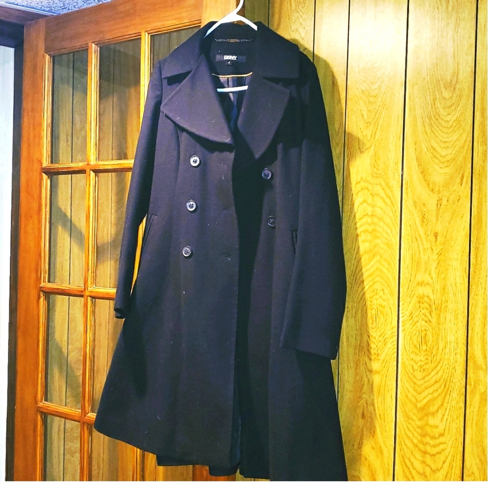 DKNY pea coat/ dress coat